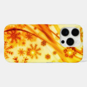 Golden kerstsnowflakes Case-Mate iPhone case (Achterkant (horizontaal))