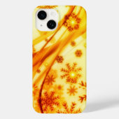 Golden kerstsnowflakes Case-Mate iPhone case (Achterkant)