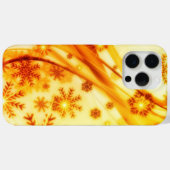 Golden kerstsnowflakes Case-Mate iPhone case (Achterkant (horizontaal))