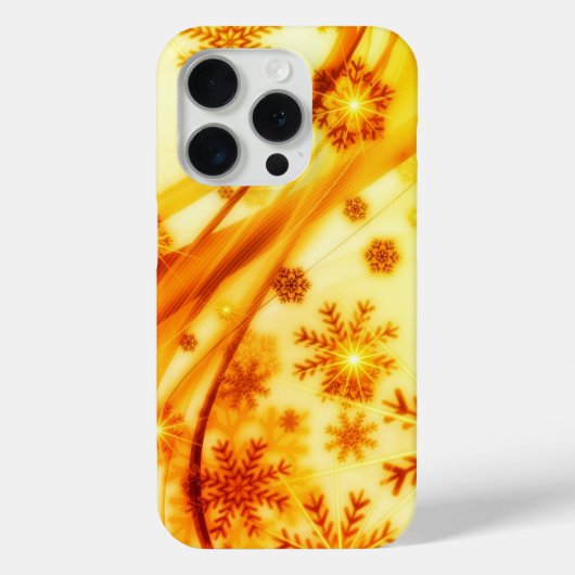 Golden kerstsnowflakes Case-Mate iPhone case (Achterkant)