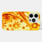 Golden kerstsnowflakes Case-Mate iPhone case (Achterkant (horizontaal))