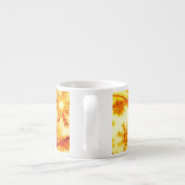 Golden kerstsnowflakes espresso kop (Achterkant)