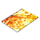 Golden kerstsnowflakes notitieboek (Linkerzijde)