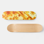 Golden kerstsnowflakes persoonlijk skateboard (Horizontaal)