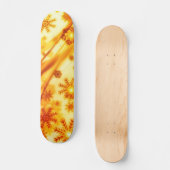 Golden kerstsnowflakes persoonlijk skateboard (Voorkant)
