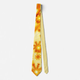 Golden kerstsnowflakes stropdas