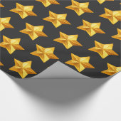 Golden kerststaartwapier cadeaupapier (Hoek)