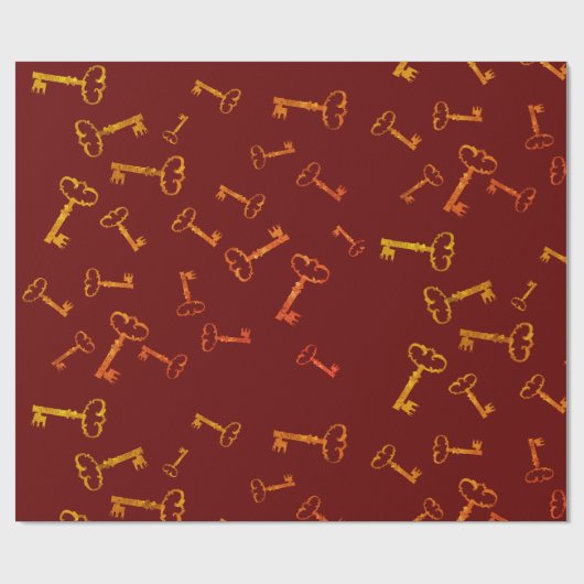 Golden  Keys Cadeaupapier (Vlak)