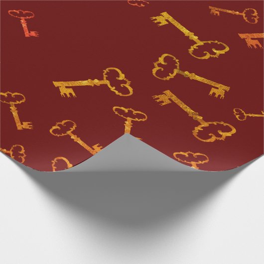 Golden  Keys Cadeaupapier (Hoek)