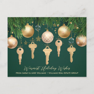 Golden Keys Vastgoed Kerst Kaart