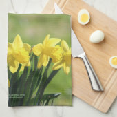 Golden King Alfred Daffodils keuken- Theedoek (Quarter Fold)
