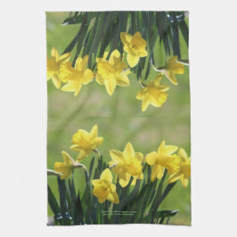 Golden King Alfred Daffodils keuken- Theedoek