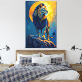Golden King Canvas Afdruk (Insitu (Slaapkamer))