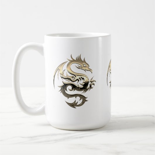 Golden King Dragon Koffiemok (Links)