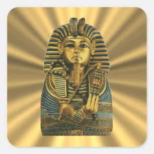 Golden King Tut #2 Vierkante Sticker