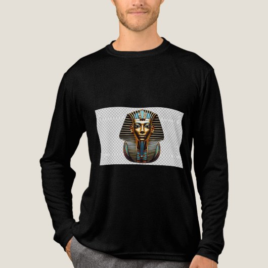  Golden King Tut Mask – Ancient Egypt Men's T-Shir Tri-Blend Shirt (Voorkant volledig)