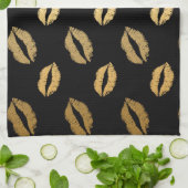 Golden kisses theedoek (Gevouwen)