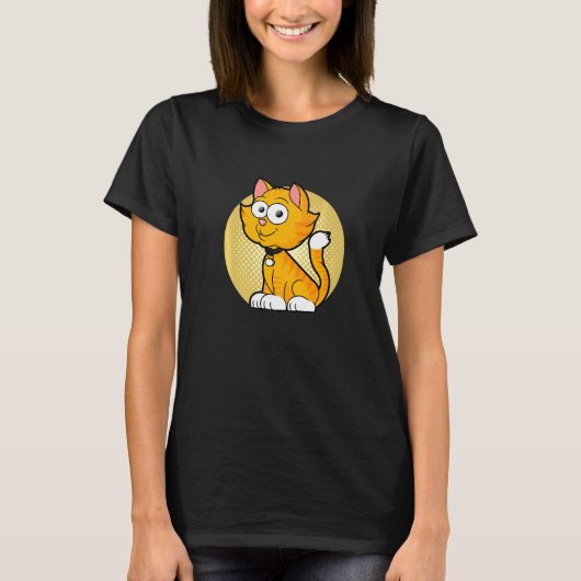 Golden Kitten Pets Cat House Tiger T-shirt (Voorkant)