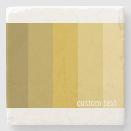 GOLDEN KLEUR VERTICALE LIJNEN GOLD STRIPE PALETTE STENEN ONDERZETTER (Voorkant)