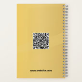 Golden kleurenontwerp notitieboek (Achterkant)