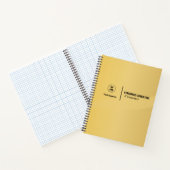 Golden kleurenontwerp notitieboek (Binnen)