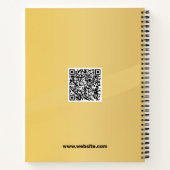 Golden kleurenontwerp notitieboek (Achterkant)