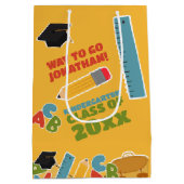 Golden Kleuterschool Afstuderen Medium Cadeauzakje (Achterkant)