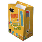 Golden Kleuterschool Afstuderen Medium Cadeauzakje (Achterkant Gekanteld)