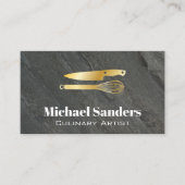Golden Knife en Whisk Visitekaartje (Voorkant)