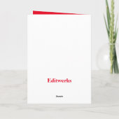 Golden Knight, 5" x 7" Gevouwen Verjaardag Kaart (Achterkant)