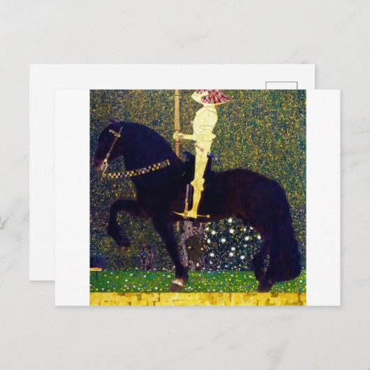 Golden Knight, Gustav Klimt Briefkaart (Voorkant / Achterkant)