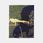 Golden Knight, Gustav Klimt Fleece Deken (Voorkant)