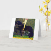 Golden Knight, Gustav Klimt Kaart (Gele Bloem)