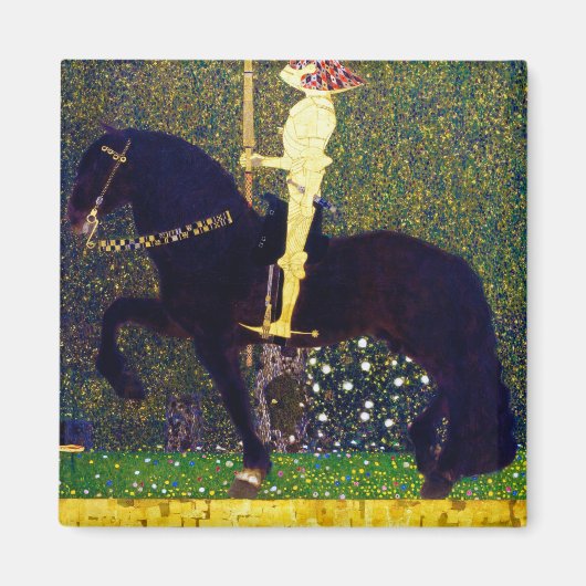 Golden Knight, Gustav Klimt Magneet (Voorkant)