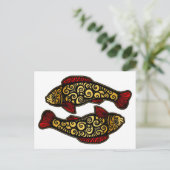 Golden Koi Briefkaart (Staand voorkant)
