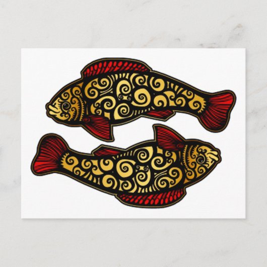 Golden Koi Briefkaart (Voorkant)