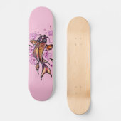 Golden Koi Carp en Roze bloesems Persoonlijk Skateboard (Voorkant)