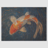 Golden Koi Decoupage Tissuepapier (Voorkant)