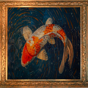 Golden Koi Decoupage Tissuepapier