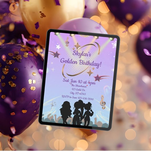 Golden KPOP birthday  Kaart