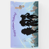 Golden KPOP birthday  Spandoek (Verticaal)