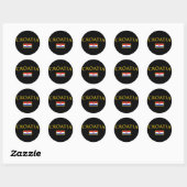 Golden Kroatië Ronde Sticker (Vel)