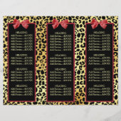 Golden kroonluipaard met roodbaarse zout (Achterkant)