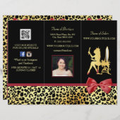 Golden kroonluipaard met roodbaarse zout (Voorkant / Achterkant)