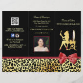 Golden kroonluipaard met roodbaarse zout (Voorkant)