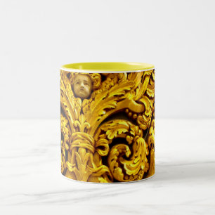 Golden kunst tweekleurige koffiemok