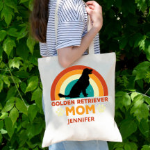 Golden Lab Dog Mom Sunset gepersonaliseerd