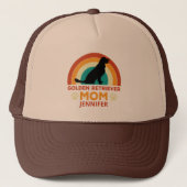  Golden Lab Dog Mom Sunset gepersonaliseerd Trucker Pet (Voorkant)