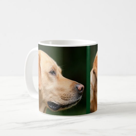 Golden Lab Dog Puppy Mok Coffee Mok Cup (Voorkant links)