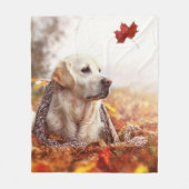 Golden Lab Fleece Blanket (Voorkant)